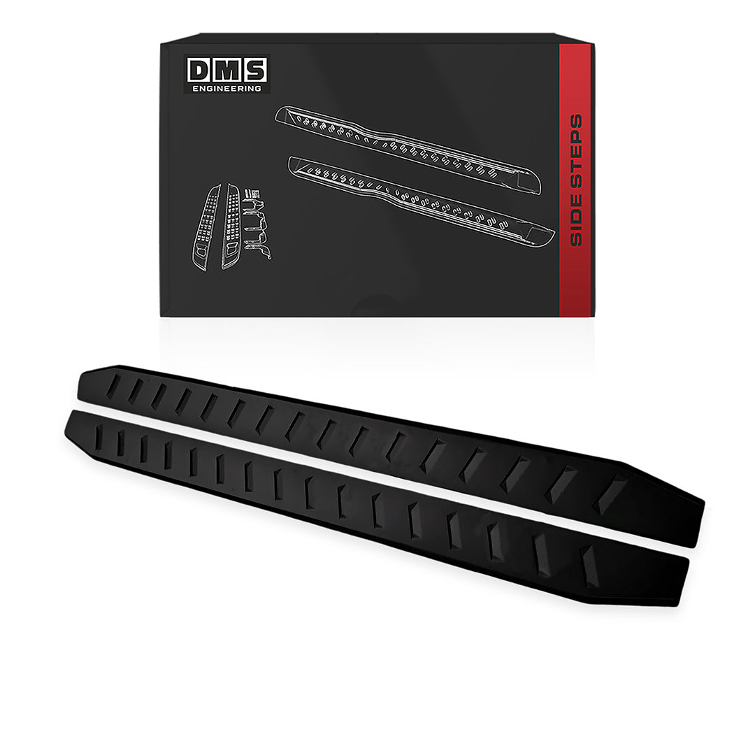 Ford Ranger PX / MK1 / MK2 / MK3 Space Cab (2012 - 2022) Matte Black Side Steps LH + RH