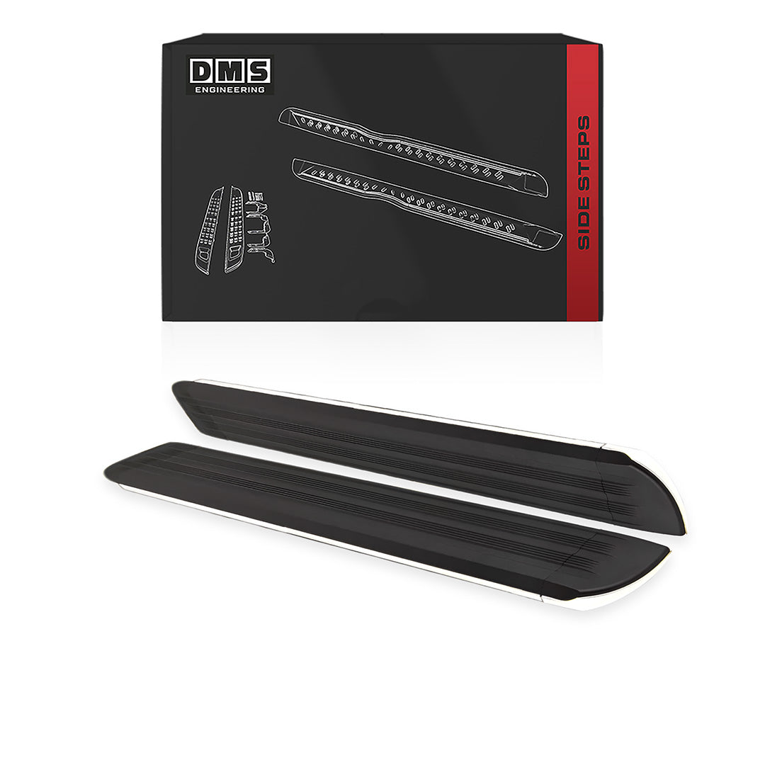 Ford Ranger PX / MK1 / MK2 / MK3 Super Cab (2012 - 2021) Black Cover Side Steps LH + RH