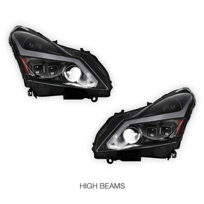 INFINITI G37 Sedan (2010 - 2013) Sequential LED DRL Dual Projector Headlights LH + RH