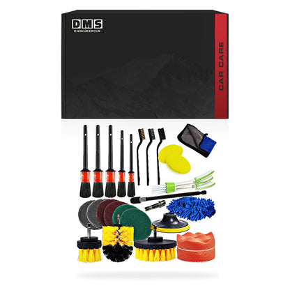 DMS Car Care Kit - 26 PCS Car Detailing Kit + Cordless Vacuum + Ceramic Spray + Foam Sprayer Gun