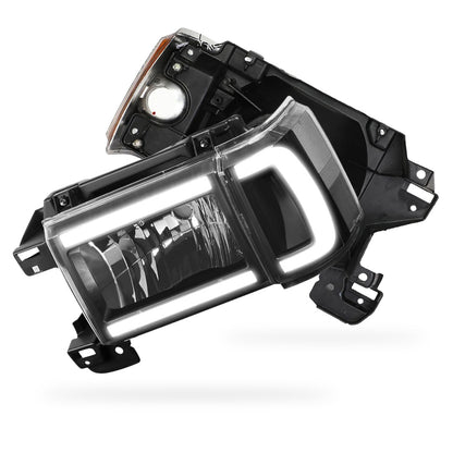 Ford F-350 (1987 - 1991) LED DRL Replacement Headlights LH + RH