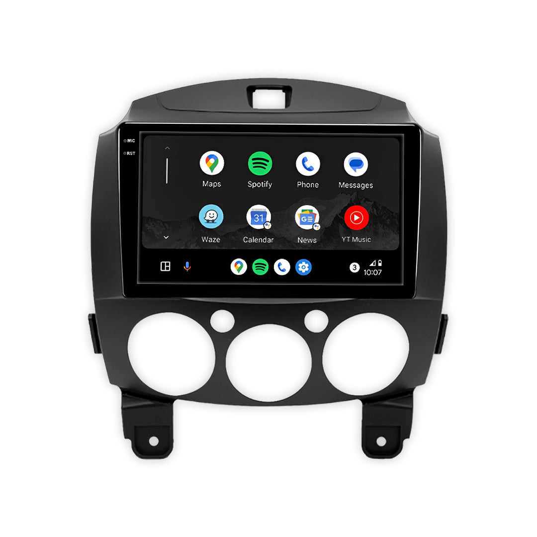 Mazda 2 DE (2007 - 2013) 9" 13.3" Android Screen – Android 16, Wireless Apple CarPlay & Android Auto