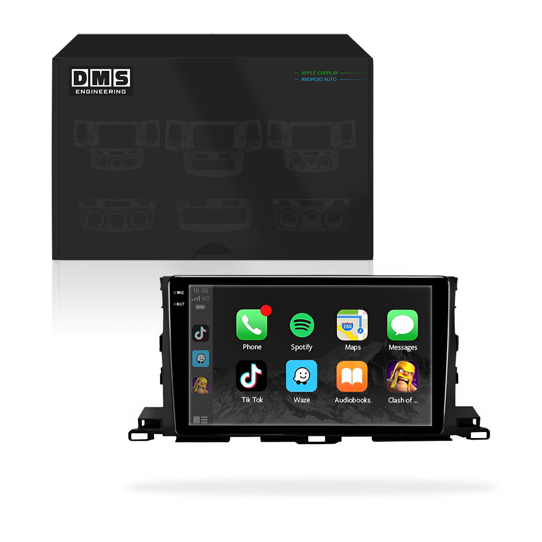 Toyota Highlander XU50 (2014 - 2019) 10.1" 13.3" Android Screen – Android 16, Wireless Apple CarPlay & Android Auto