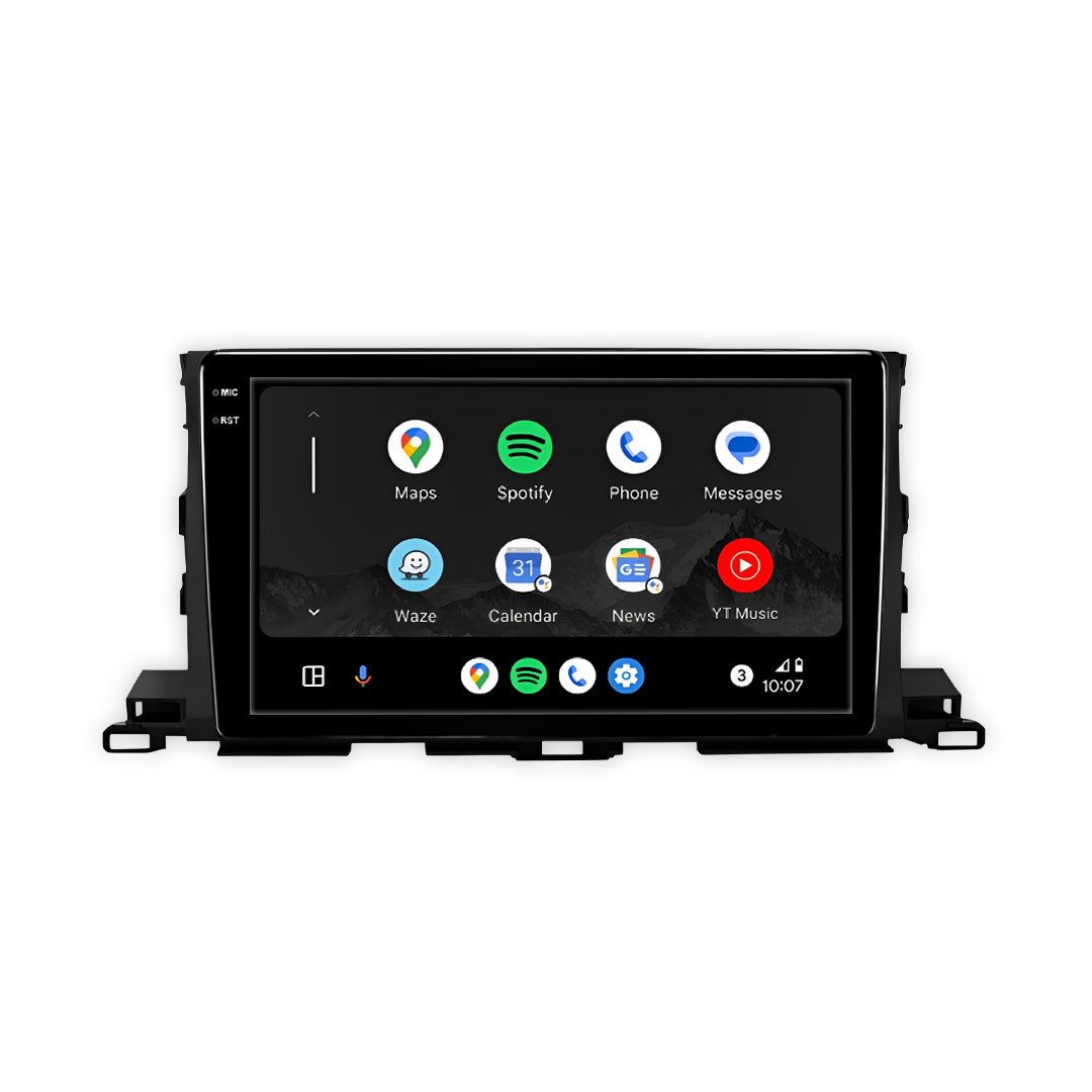 Toyota Highlander XU50 (2014 - 2019) 10.1" 13.3" Android Screen – Android 16, Wireless Apple CarPlay & Android Auto