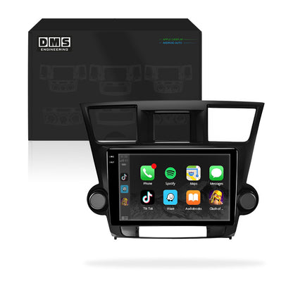 Toyota Highlander XU40 (2007 - 2013) 9" 10.1" 13.3" Android Screen – Android 16, Wireless Apple CarPlay & Android Auto