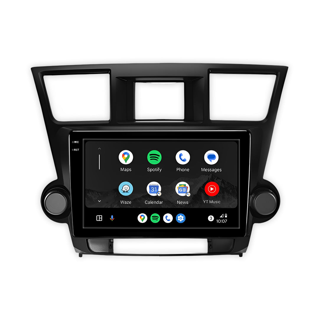 Toyota Highlander XU40 (2007 - 2013) 9" 10.1" 13.3" Android Screen – Android 16, Wireless Apple CarPlay & Android Auto