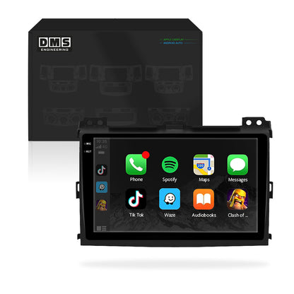 Toyota Land Cruiser Prado 120 Series (2003 - 2009) 9" 13.3" Android Screen – Android 16, Wireless Apple CarPlay & Android Auto