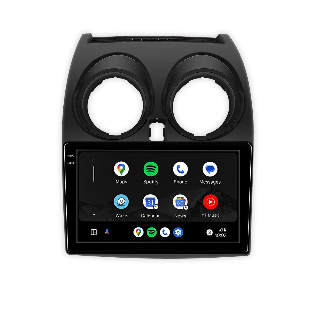 Nissan Qashqai J10 (2006 - 2013) 9" 13.3" Android Screen – Android 16, Wireless Apple CarPlay & Android Auto