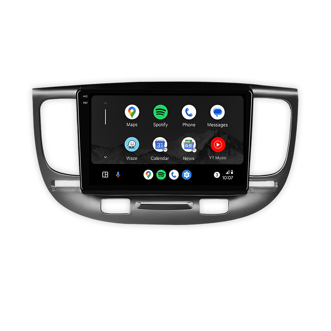 Kia Rio JB (2005 - 2011) 9" 13.3" Android Screen – Android 16, Wireless Apple CarPlay & Android Auto