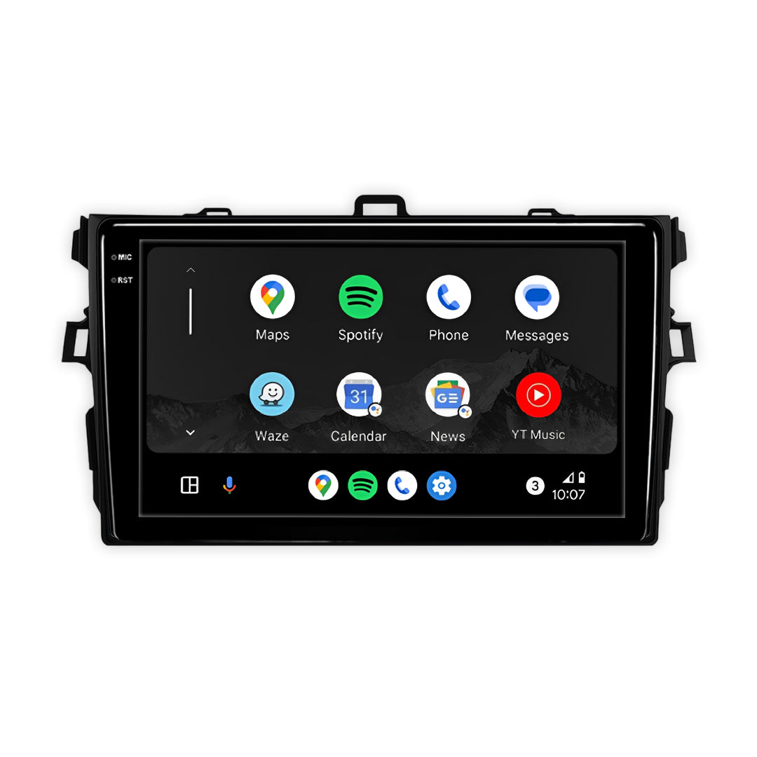 Toyota Corolla E140 / E150 (2006 - 2013) 7" 9" 13.3" Android Screen – Android 16, Wireless Apple CarPlay & Android Auto