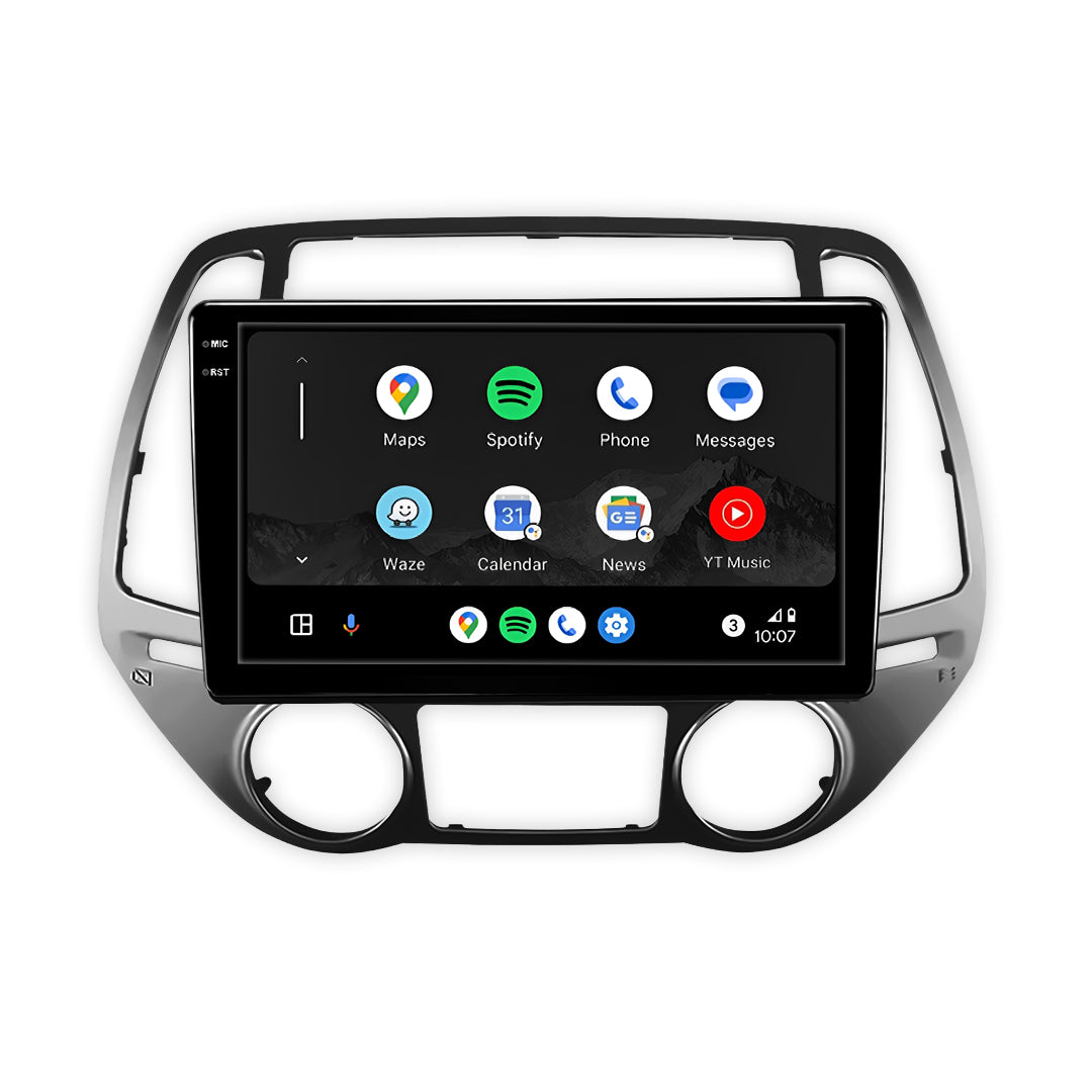 Hyundai i20 PB Series 2 (2012 - 2015) 9" 13.3" Android Screen – Android 16, Wireless Apple CarPlay & Android Auto