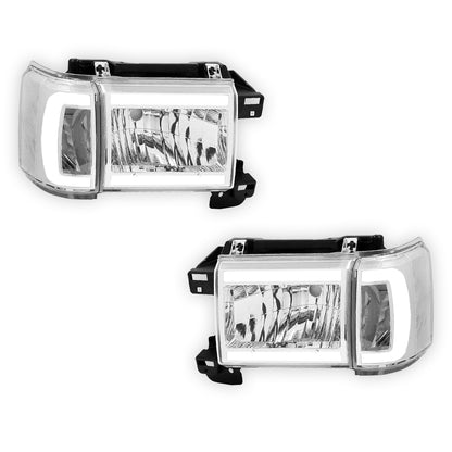 Ford F-250 (1987 - 1991) LED DRL Replacement Headlights LH + RH