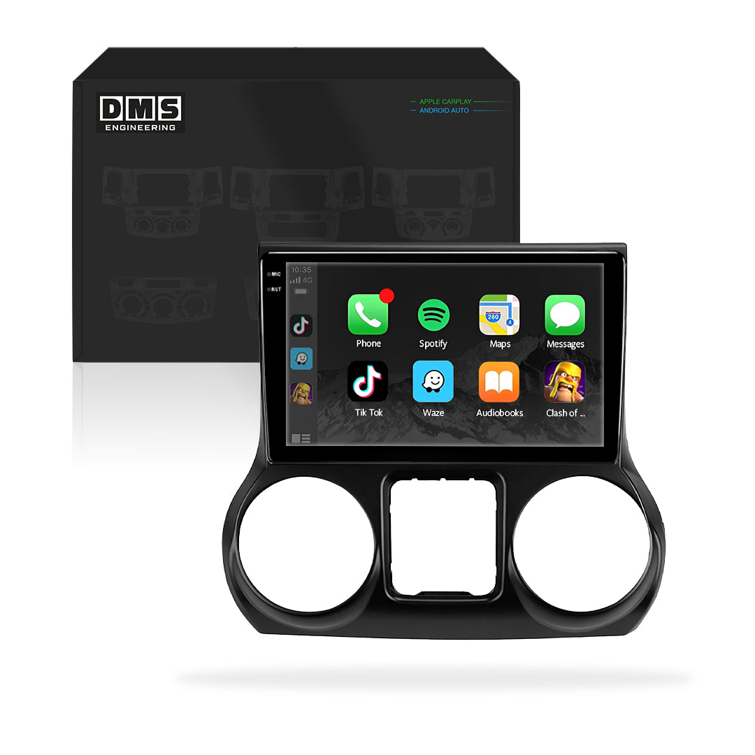 Jeep Wrangler JK 3-Door (2010 - 2018) 10" Android Screen – Android 16, Wireless Apple CarPlay & Android Auto