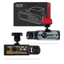 Universal 3.16" Screen Three-Channel Driving Recorder Dashboard Camera