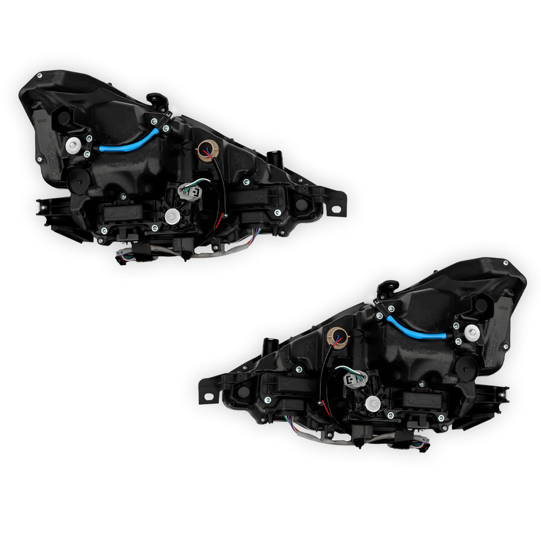 Lexus IS350 F Sport (2014 - 2016) Replacement Black LED Headlights LH + RH