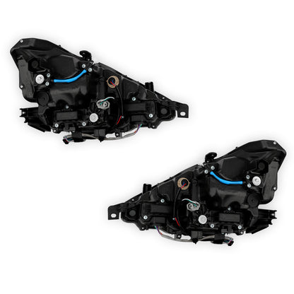 Lexus IS350 F Sport (2014 - 2016) Replacement Black LED Headlights LH + RH