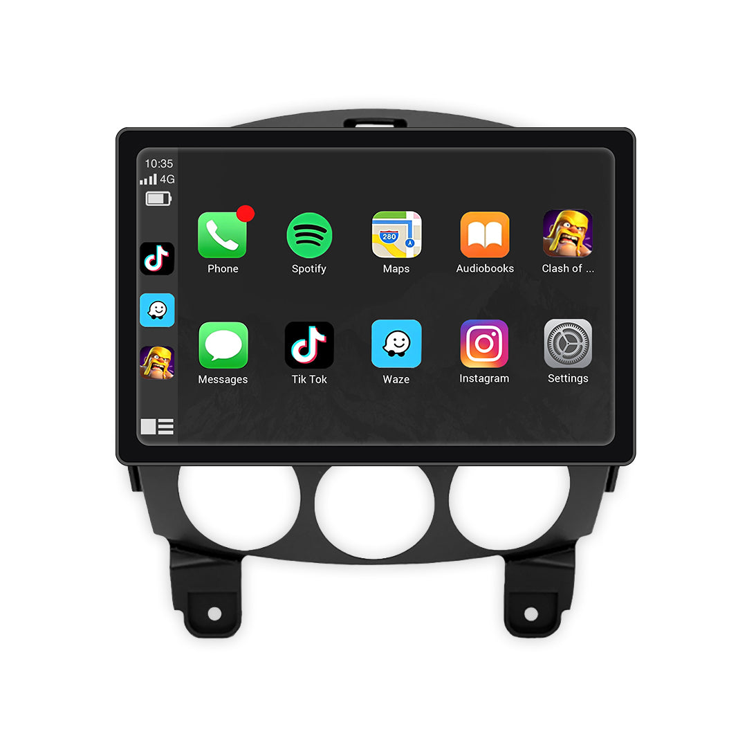 Mazda 2 DE (2007 - 2013) 9" 13.3" Android Screen – Android 16, Wireless Apple CarPlay & Android Auto