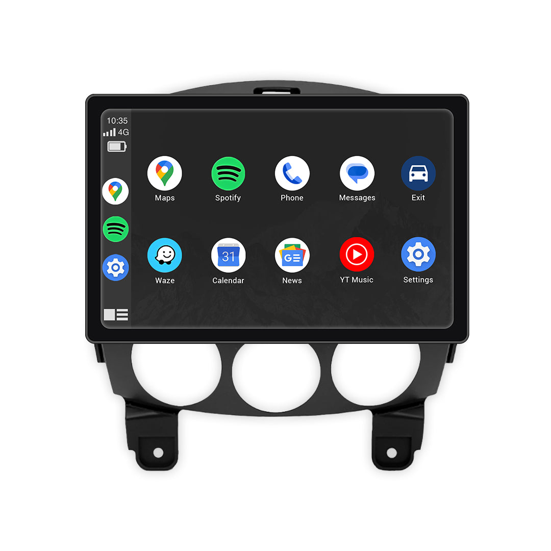Mazda 2 DE (2007 - 2013) 9" 13.3" Android Screen – Android 16, Wireless Apple CarPlay & Android Auto
