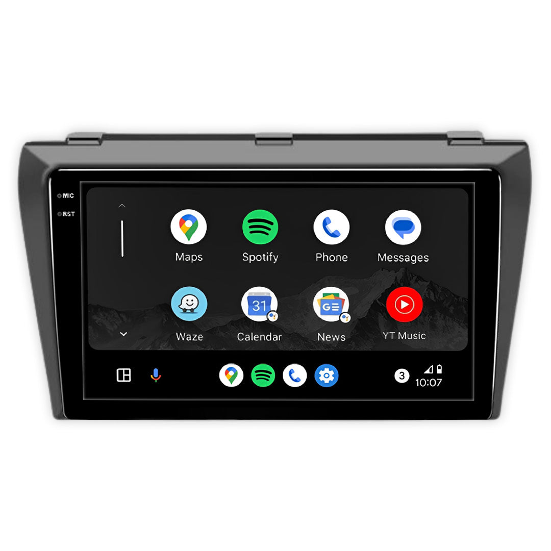 Mazda 3 (2009 - 2014) Autoestéreo Android 9" Inalámbrico con CarPlay y Android Auto
