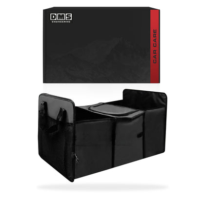 DMS Camping & Off-Roading Kit - Boot Organiser + Collapsible Water Jug + Foldable Shovel with Compass + Head Torch