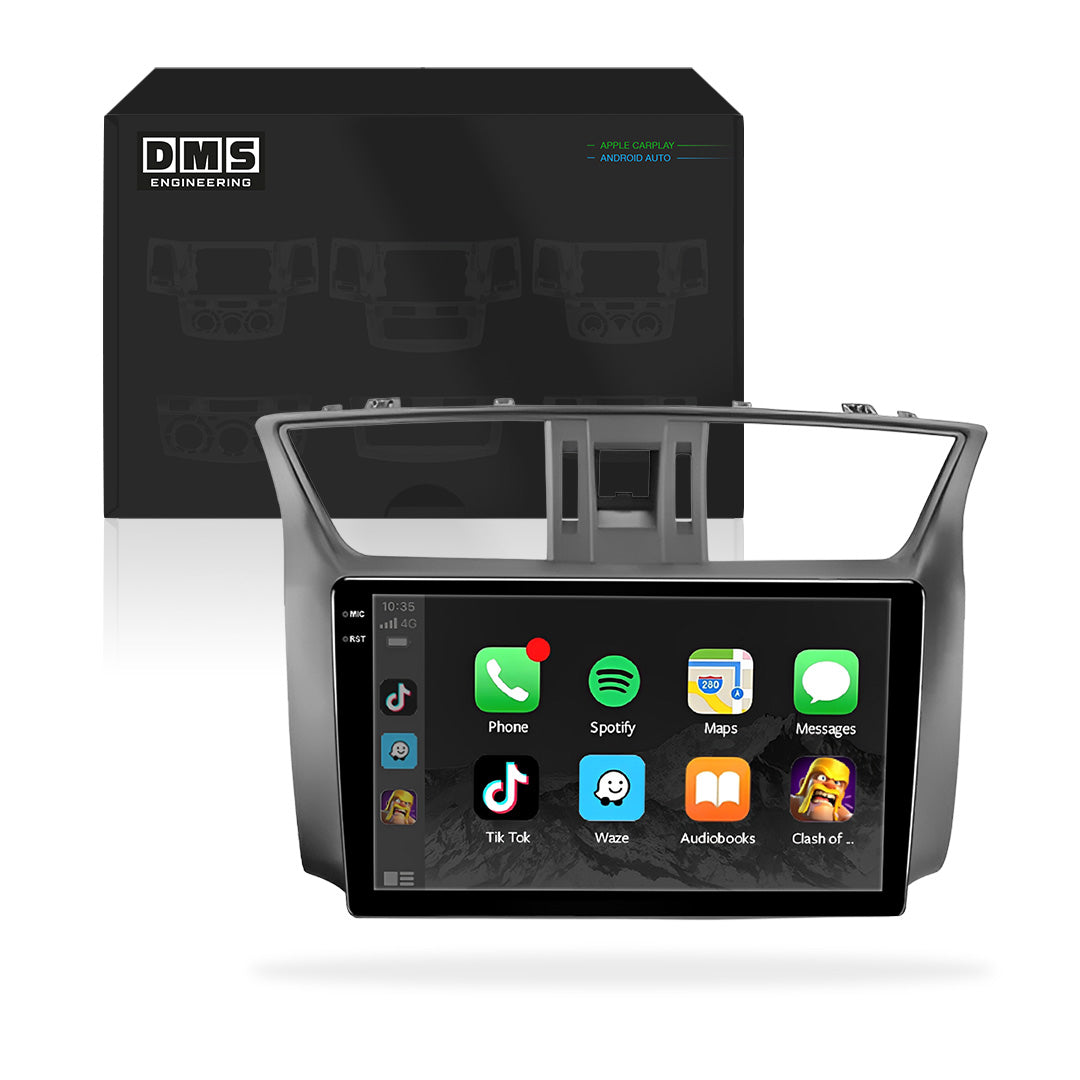 Nissan Sentra (2001 - 2006) Autoestéreo Android 9" Inalámbrico con CarPlay y Android Auto