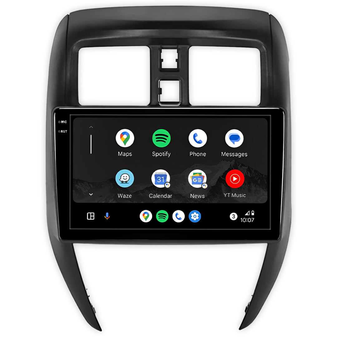 Nissan Versa (2012 - 2020) Autoestéreo Android 9" Inalámbrico con CarPlay y Android Auto