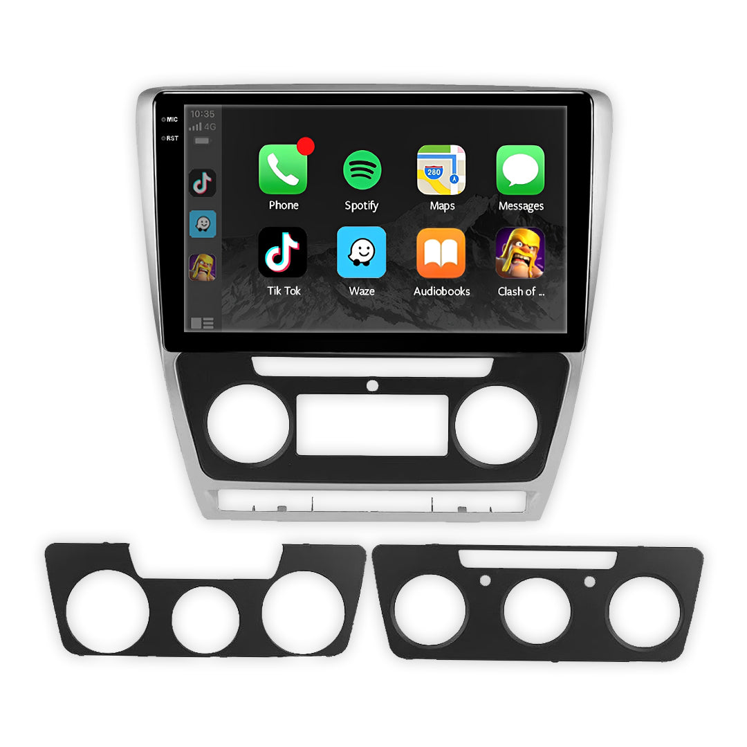 Skoda Octavia 1Z (2007 - 2012) 9" 13.3" Android Screen – Android 16, Wireless Apple CarPlay & Android Auto