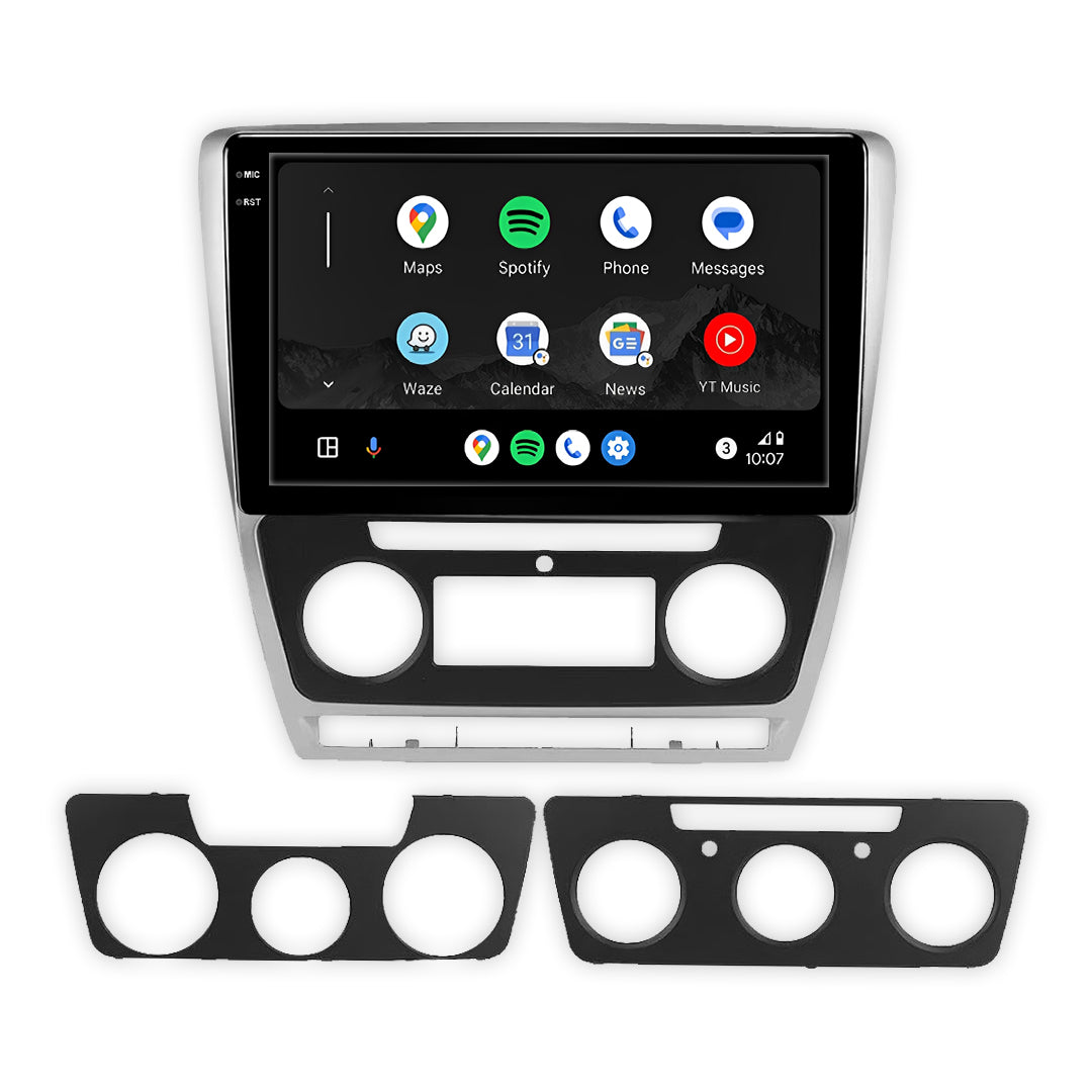 Skoda Octavia 1Z (2007 - 2012) 9" 13.3" Android Screen – Android 16, Wireless Apple CarPlay & Android Auto