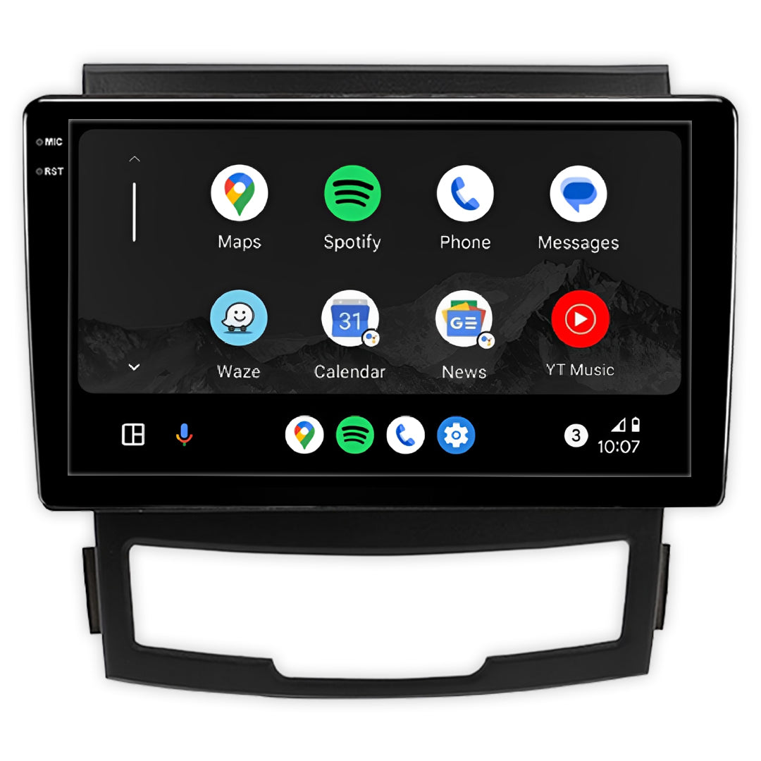 Ssangyong Korando C200 (2010 - 2013) 9" Android Screen – Android 16, Wireless Apple CarPlay & Android Auto