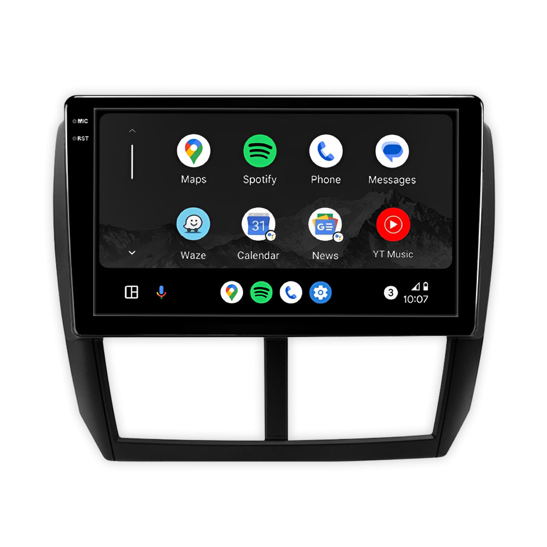 Subaru Forester SH (2007 - 2013) 9" Android Screen – Android 16, Wireless Apple CarPlay & Android Auto