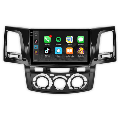 Toyota HiLux (2006 - 2015) Autoestéreo Android 9" Inalámbrico con CarPlay y Android Auto