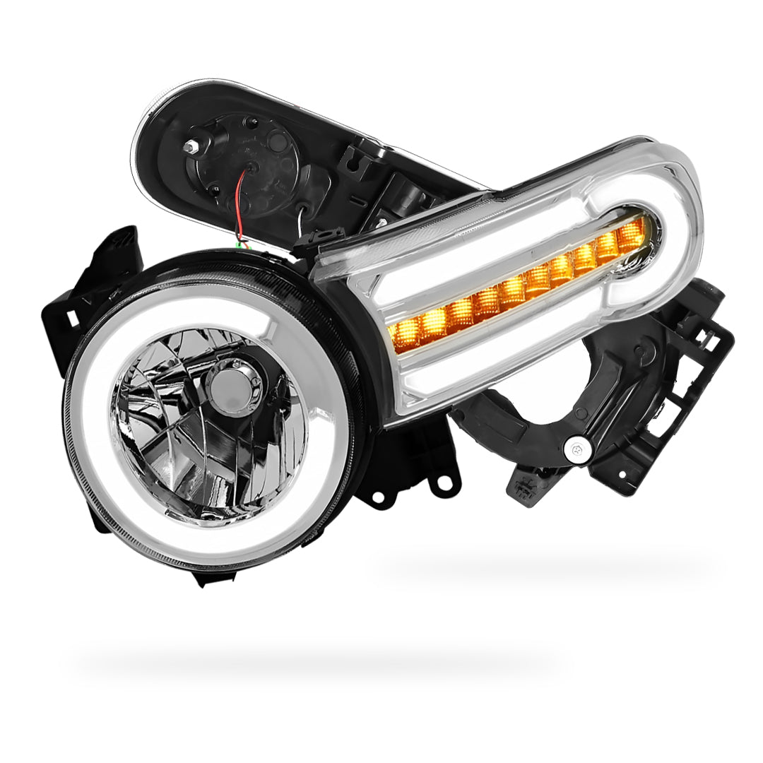 Toyota FJ Cruiser (2007 - 2014) LED DRL Sequential Chasing Turn Signal Headlights LH+ RH