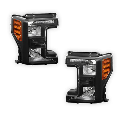 Ford F-250 Super Duty (2017 - 2019) Replacement Headlights LH + RH