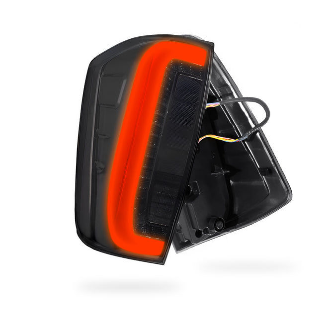 Nissan Navara D23 NP300 (2015 - 2021) Smoked Black Sequential 3D LED Stripe Bar Tail Lights LH + RH