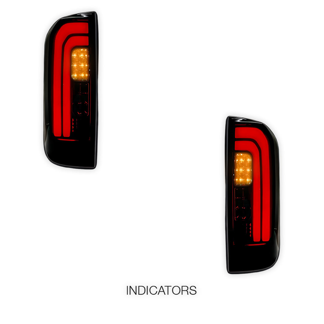 Nissan Navara D23 NP300 Dual Cab (2015 - 2024) Smoked Full LED Tail Lights LH + RH