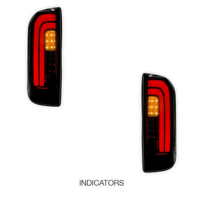 Nissan Navara D23 NP300 Dual Cab (2015 - 2024) Smoked Full LED Tail Lights LH + RH