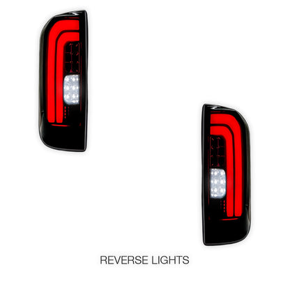 Nissan Navara D23 NP300 Dual Cab (2015 - 2024) Smoked Full LED Tail Lights LH + RH