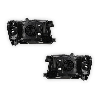 Nissan Patrol GU Y61 Wagon (2004 - 2016) Black OEM Style Headlights LH + RH