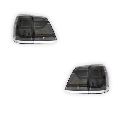 Toyota LandCruiser 200 Series (2008 - 2015) Smoked LED Tail Lights LH + RH